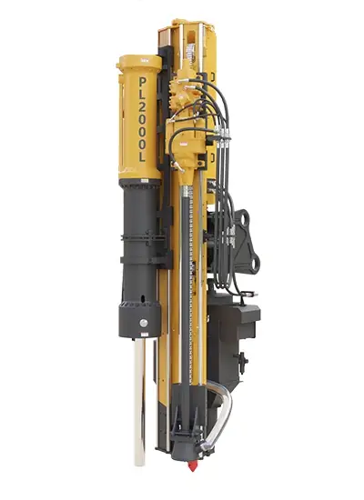 Excavator-Mounted Drill Attachment
