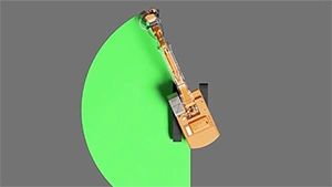 3D Animation of Hydraulic Rock Drill Splitter